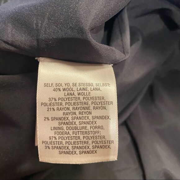 ANTHROPOLOGIE-CARTONNIER Stripe Wool Blend Trouser (Size:2) - Picture 10 of 11